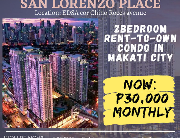 2BR Condo For Rent to Own in Makati 30k/Monthy Only 10% DP MOVE IN