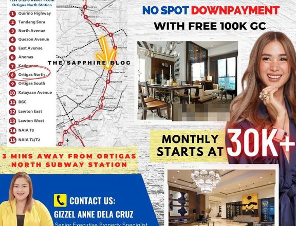 Affordable 1-Bedroom Condo for sale in Ortigas Pasig at Sapphire Bloc