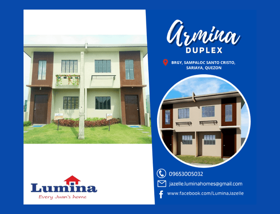 3-BR Armina Duplex for Sale | Lumina Sariaya, Quezon
