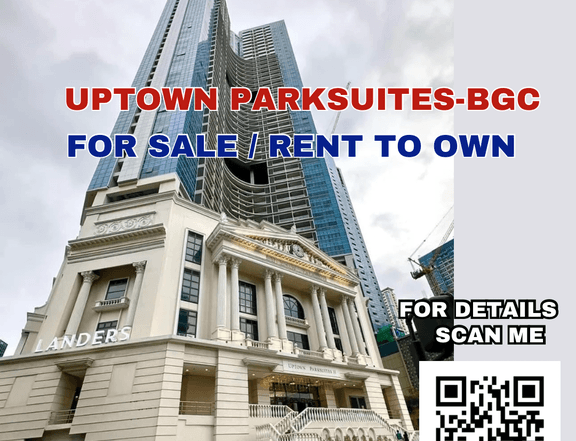 Uptown Parksuites 46.50 sqm 1-bedroom Condo For Sale in Uptown BGC