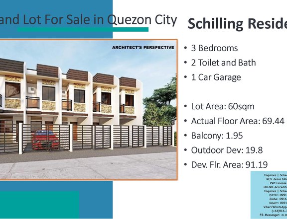 3-bedroom Townhouse For Sale in Quezon City / QC Metro Manila