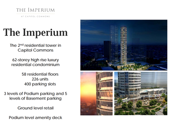 FOR SALE: IMPERIUM 3BR SUITE (204SQM) IN CAPITOL COMMONS | RFO