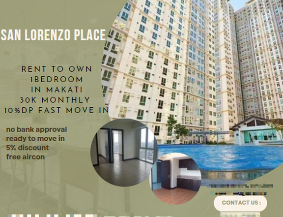 RFO 2 bedrooms for sale condo in makati 30k/ Mo. Few units