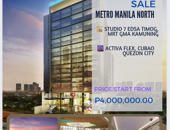 1-bedroom flat/office For Sale in Quezon City / QC Metro Manila