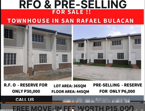 House and lot in San Rafael Bulacan -RFO and pre selling MurangPabahay