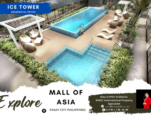 25.58 sqm 1-bedroom Office Condominium For Sale, PASAY MALL OF ASIA