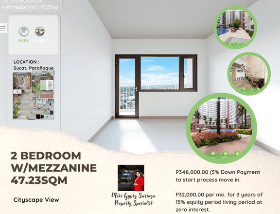 FOR SALE 2-bedroom Apartment Rent-to-own in Paranaque Metro Manila