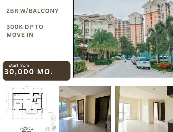 2BR W/ BALCONY RENT TO OWN CONDO NEAR BGC 30K MONTHLY