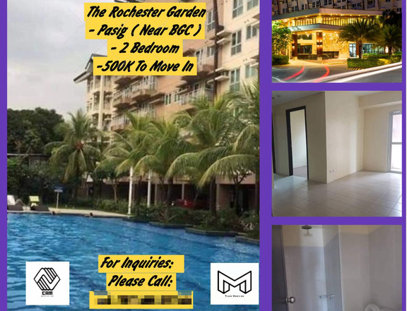 500K To Move In Condo in The Rochester Garden Pasig Rent To Own