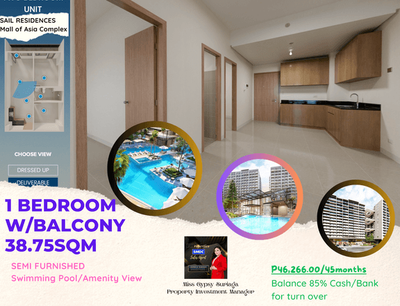 1-bedroom Condo For Sale in Bay City Pasay Philippines