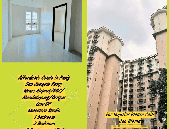 1-bedroom Condo For Sale in Pasig Near BGC/Makati and Airport Naia