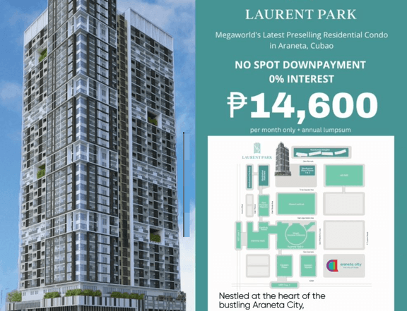 Laurent Park Preselling Condo 29 sqm Studio Unit  (Turnover: August 2028)