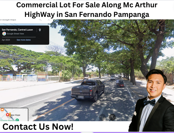 Commercial Lot For Sale Along Mc Arthur High Way in San Fernando Pampanga