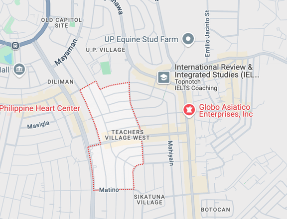 Prime Residental Lots For Sales In Teachers Village, Quezon City