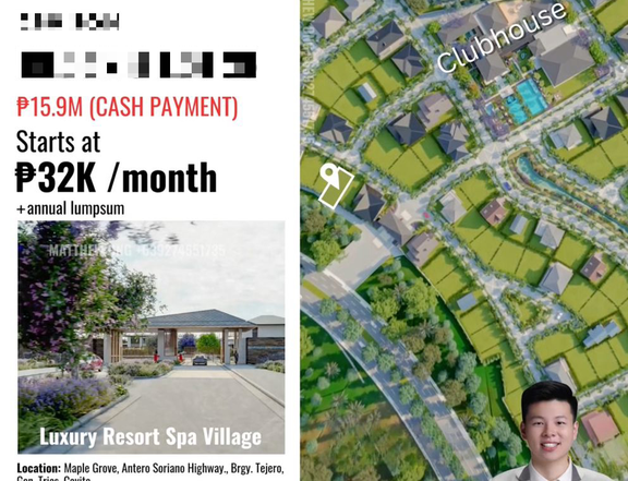 Maple Grove Park Village 280 sqm Residential Lot for Sale inside Cavite Business District Megaworld