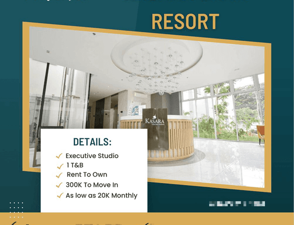 Resort Type condo in Pasig 5% to move in Kasara Urban Resort