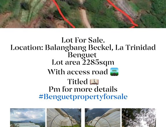 2,285 sqm Residential Farm For Sale in La Trinidad Benguet