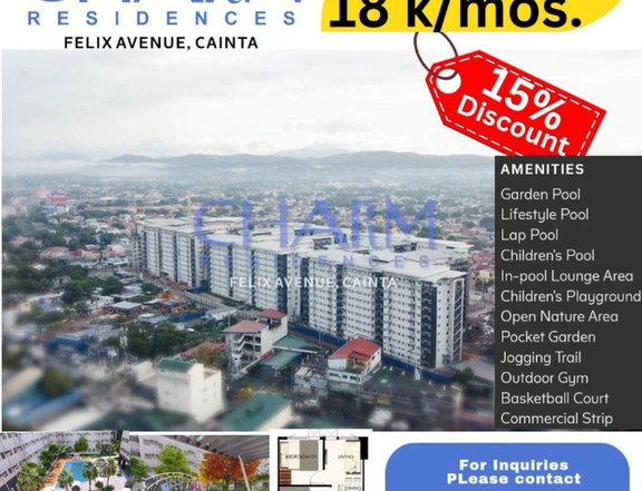 31.22 sqm. 2- bedroom condominium  for sale