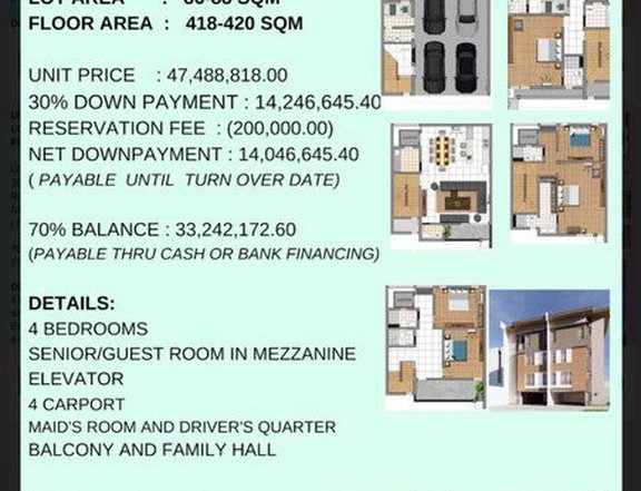 5BR Townhouse for sale in Mandalayong City near in Wack Wack Golf Course