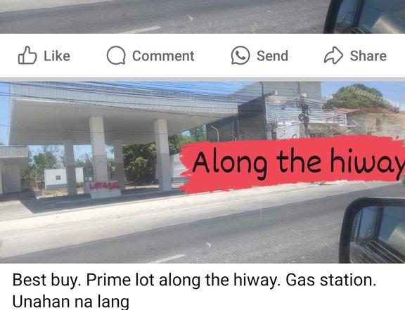 Gasoline station along mc arthur hiway provincial road prime lot 30 meters frontage with building