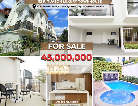 5-STOREY LUXURY TOWNHOUSE in CUBAO QUEZON CITY w/ ROOF DECK and JACUZZI POOL