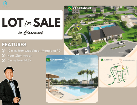 Below Market Value in Claremont Lot Only For Sale Near Clark Pampanga