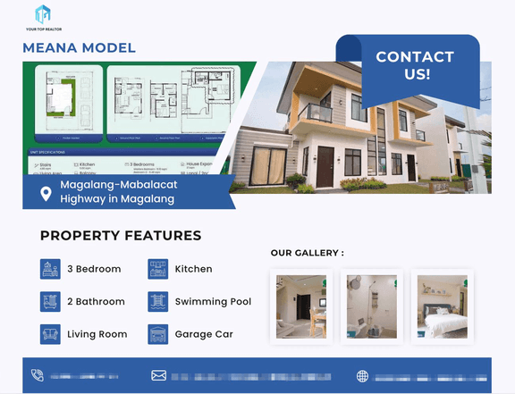 For Sale 3 Bedroom Manea Model In Hamana Homes, Magalang Pampamga