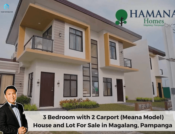 3 Bedroom with 2 Carport In Hamana Homes near Clark Pampanga