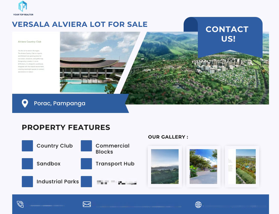 For Sale Versala Alviera Lot Only In Porac Pampanga