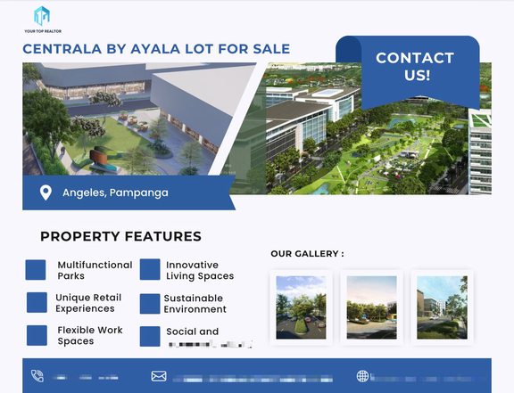 For Sale Commercial Lot in Centrala by Ayala Land, Angeles Pampanga