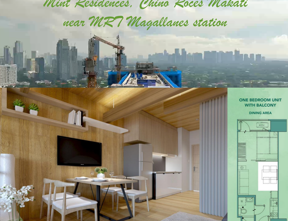 1-bedroom Residential Condo For Sale SMDC MINT RESIDENCES, CHINO ROCES MAKATI