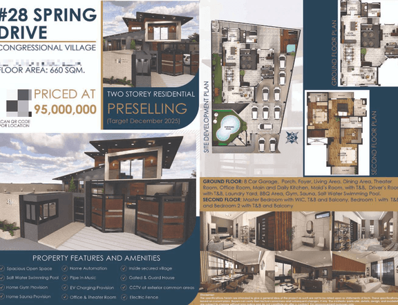 PreSModern Design House and Lot with 3-bedroom For Sale in Quezon City