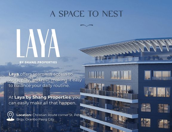 Floor-To-Ceiling Highrise Condo For Sale in Oranbo, Pasig - LAYA By Shangrila