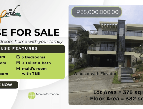 High-End Design with 3-bedroom Single Detached House and Lot For Sale in Antipolo Rizal