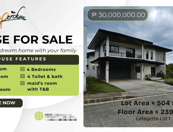 Modern Design with 4-bedroom Single Detached House and Lot For Sale in Antipolo Rizal
