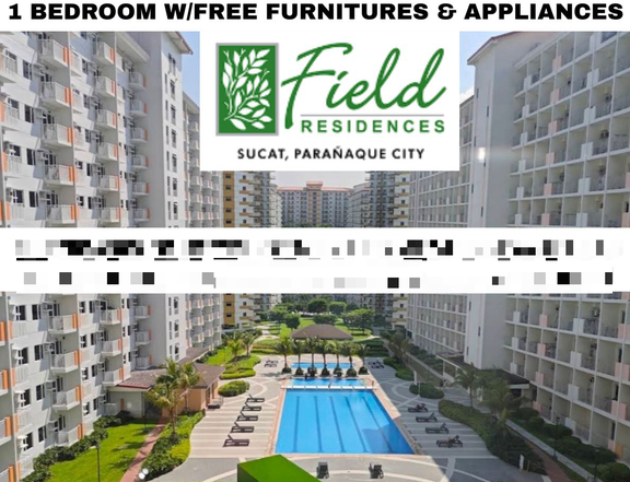 Ready For Occupancy Furnished 1-bedroom Condo Rent-to-own in SM SUCAT Paranaque