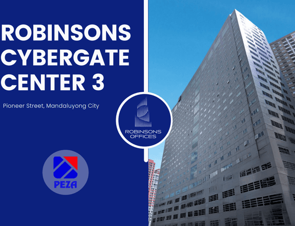 High-End Office Space For Rent/Lease in Mandaluyong - Robinsons Cybergate 3
