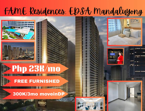 Affordable Ready For Occupancy Furnished 1-bedroom Residential Condo Rent-to-own in Mandaluyong