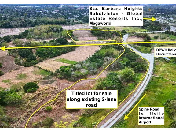 5.49 hectares Lot For Sale in Santa Barbara Iloilo Along the Road