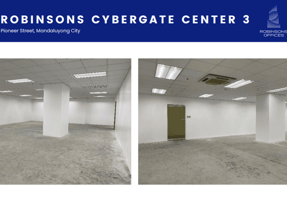 206.50 sqm Prime Office Space For Rent/Lease in Mandaluyong - Robinsons Cybergate 3