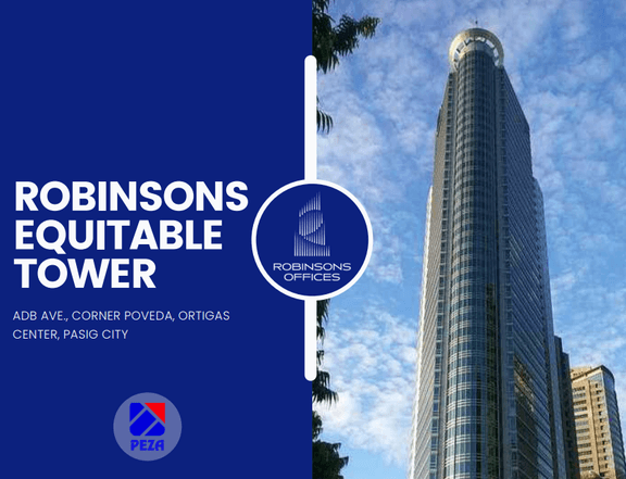 Semi-Fitted Prime Office Space For Lease - ROBINSONS EQUITABLE TOWER