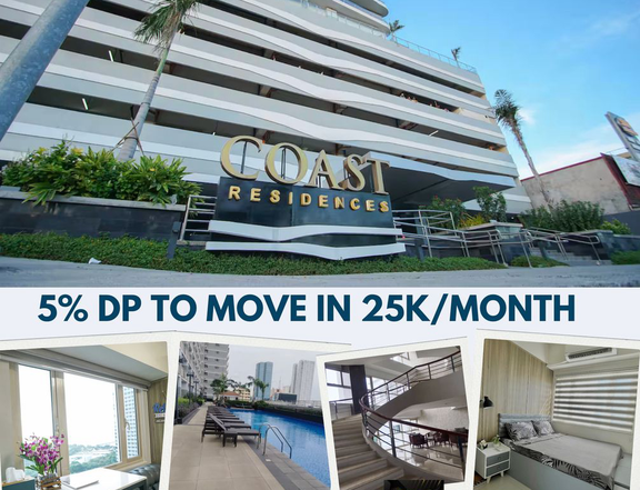 Ready For Occupancy 1-bedroom Residential Condo For Sale in Manila Bay Pasay COAST RESIDENCE