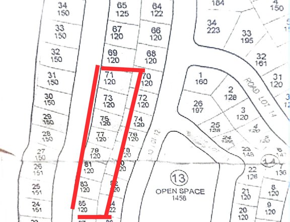 Clark Manor 960 sqm Residential Lot  in Duquit, Mabalacat Pampanga