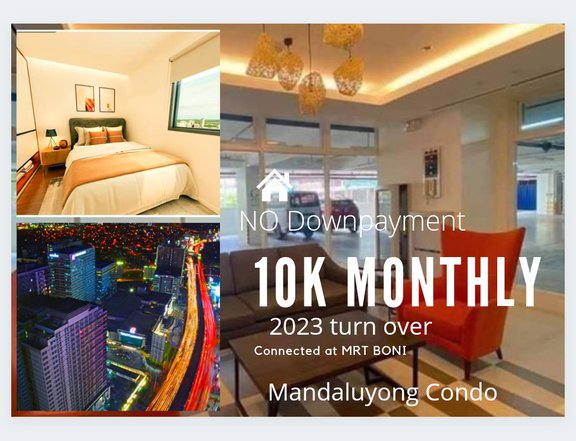 Mandaluyong Condo Pre selling 22.36sqm Non Vat 10K Connected at MRT Bo