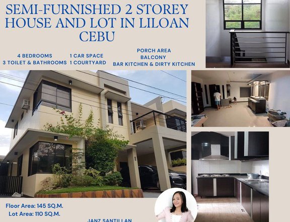 4-bedroom 2 Storey Single Attached House For Sale in Liloan Cebu
