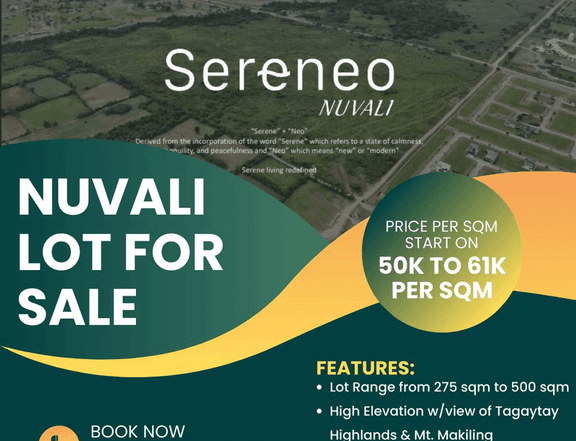 RESIDENTIAL LOT FOR SALE IN NUVALI CALAMBA