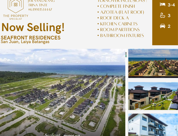 House&Lot with Beachfront Access ! Seafront Residences Laiya Batangas