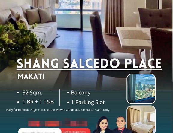 Fully Furnished 1 Bedroom Unit at Shang Salcedo Place Makati CBD