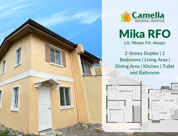 Ready For Occupancy 2-bedroom Duplex House For Sale in General Santos South Cotabato