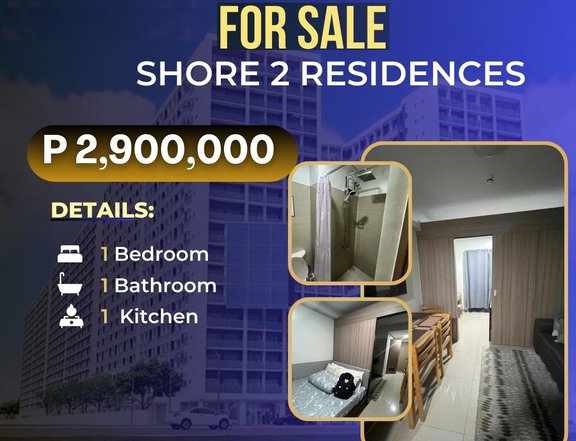 RUSH For SALE Pre-Owned 24.00 sqm 1-bedroom with Bal Residential Condo For Sale in Manila Bay Pasay